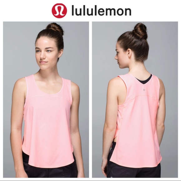 Lululemon Pink Split Singlet - Picture 1 of 8